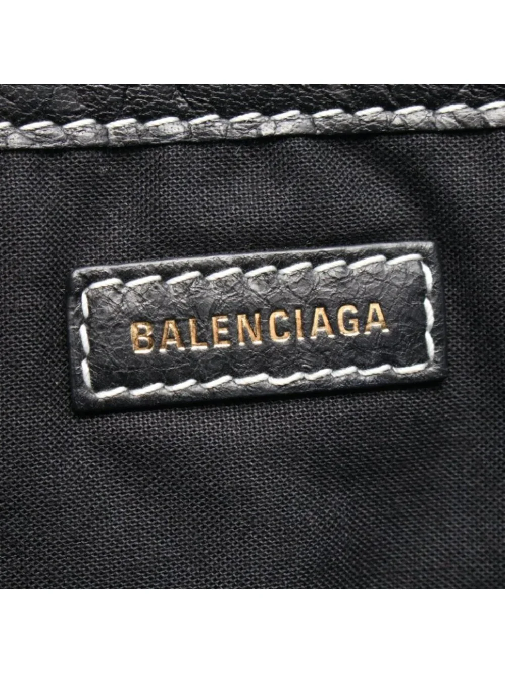 Balenciaga Clutch Bazar Bazaar Blue White Black Leather